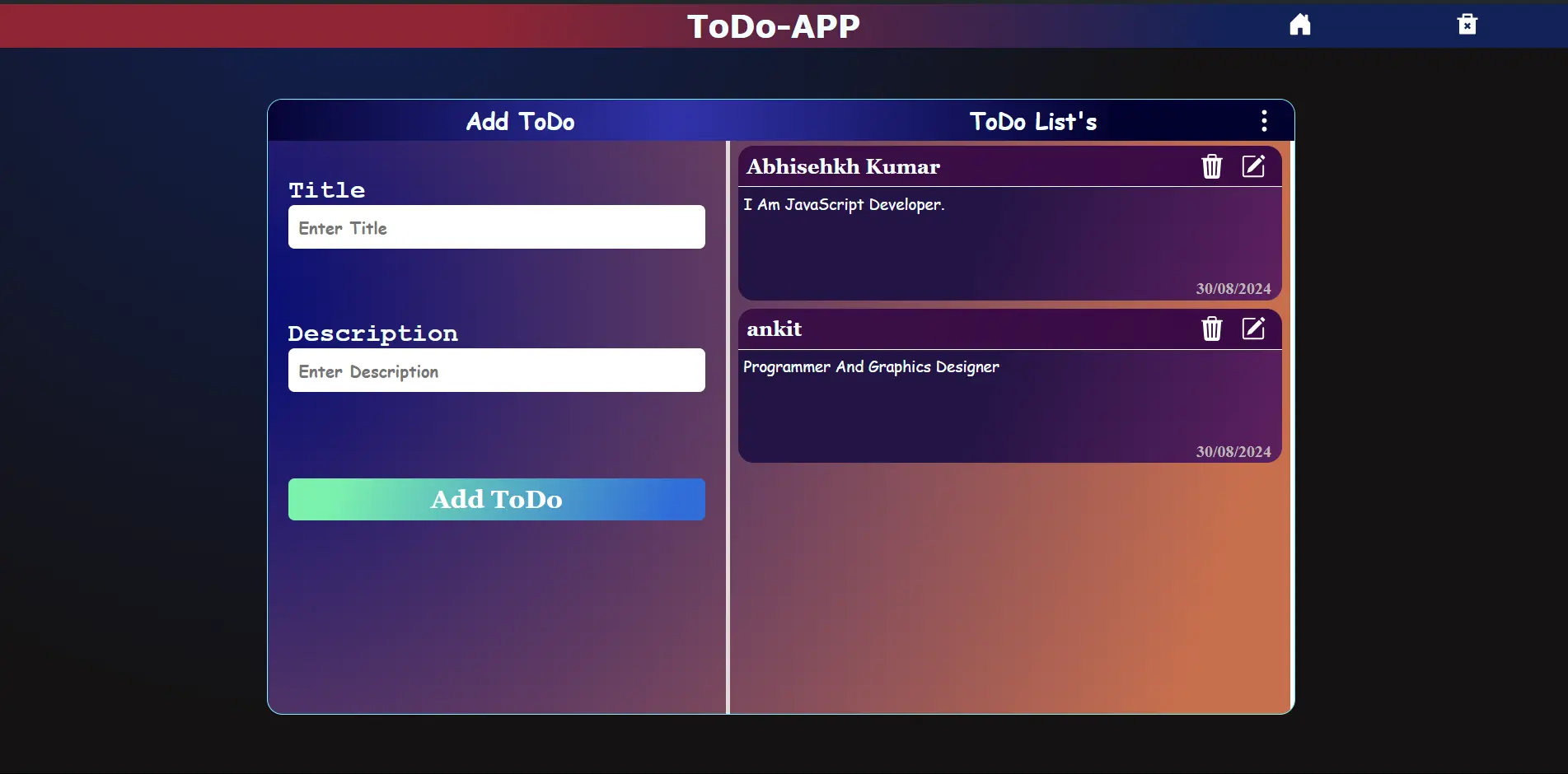 ToDo-Web-App
